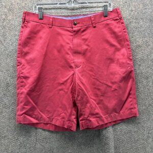 Brooks Brothers Shorts Mens 34 Red Lightweight Advantage Chino Cotton Casual